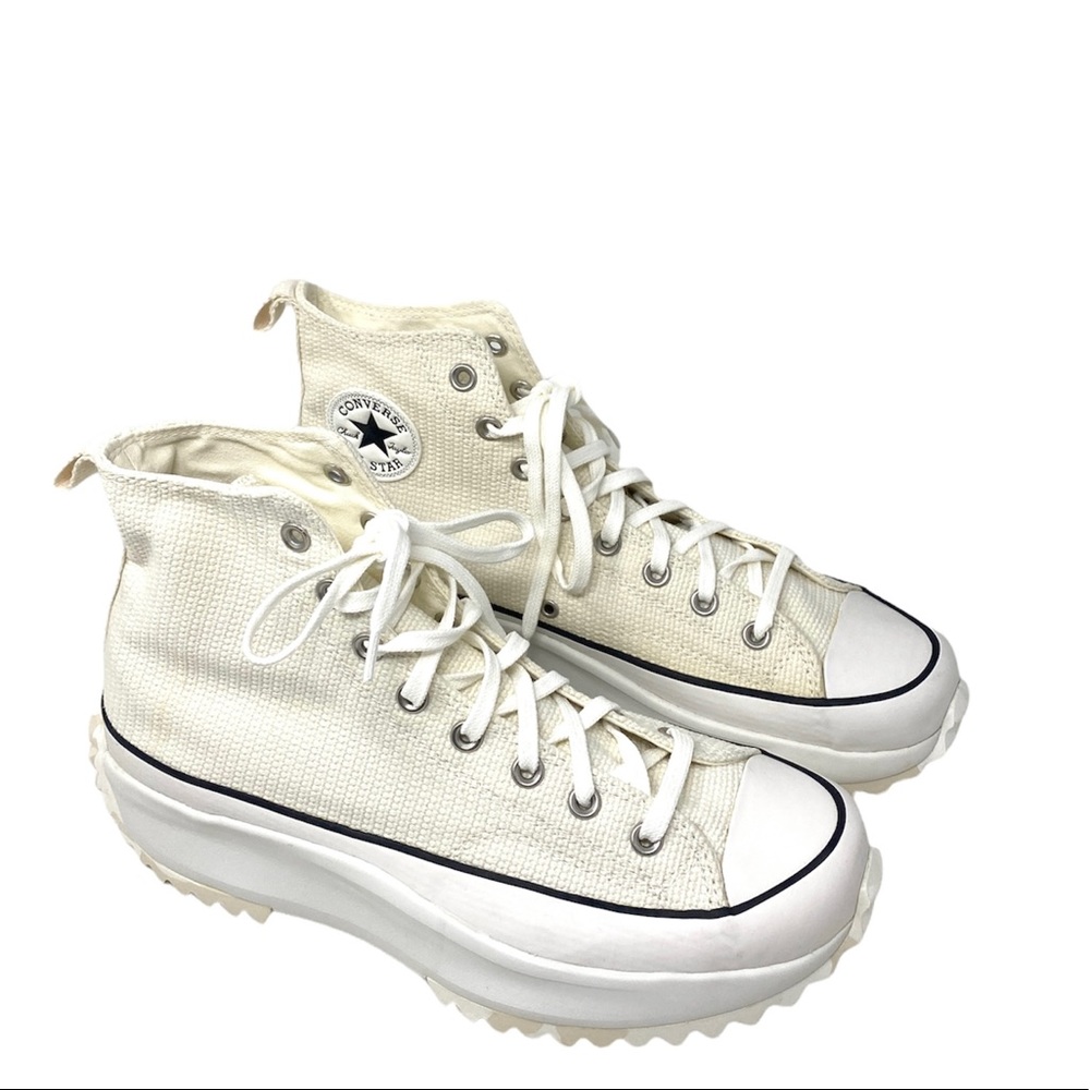 Converse 171089C Run Street Hiker Hight Top Egret Platform Men’s Sneakers Canvas - Picture 4 of 9